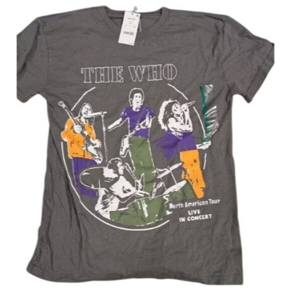 The Who Women’s Gray Band Tee Short Sleeve Graphic Size Medium - Picture 4 of 5
